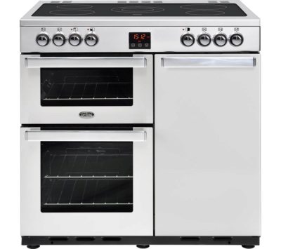 BELLING  Gourmet 90E PROF STA 90 cm Dual Fuel Range Cooker - Stainless Steel